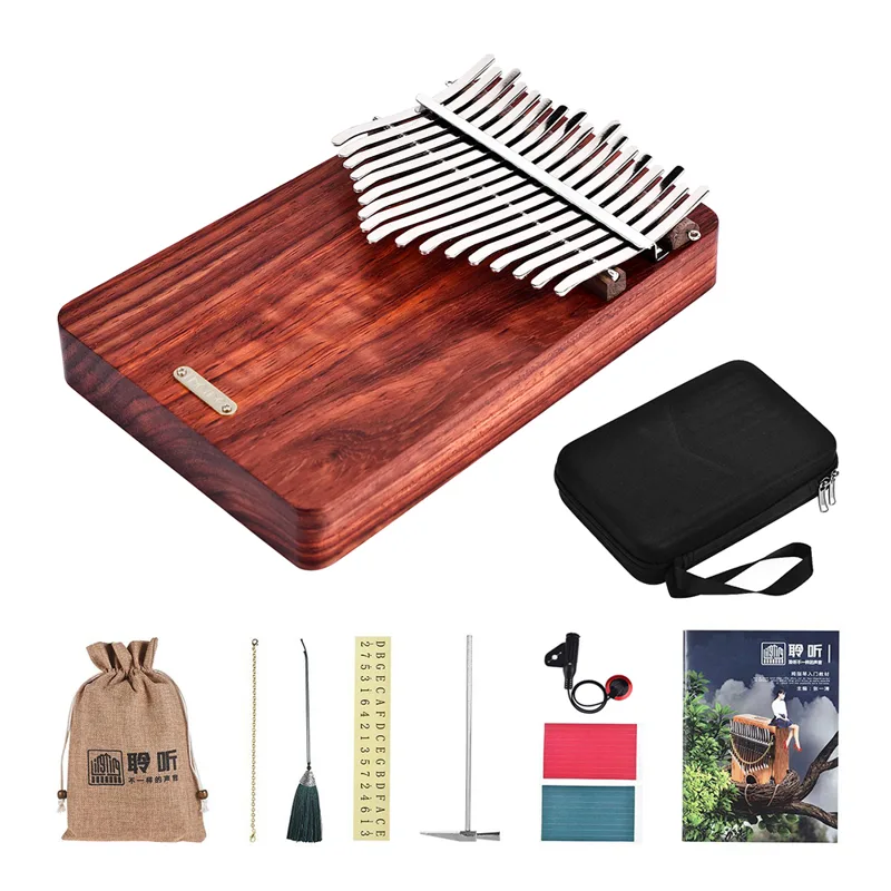 Musical Instrument Of Keyboard - LINGTING 17 tuşları Kalimba taşınabilir parmak