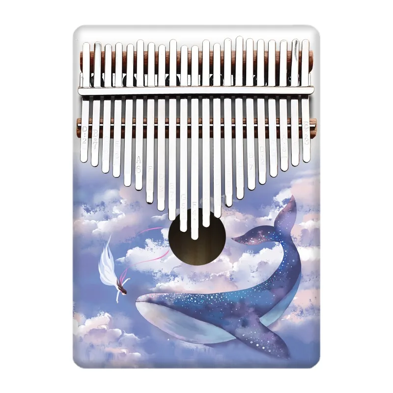 Musical Instrument Of Keyboard - Renkli 21 anahtar Kalimba çocuklar karikatür
