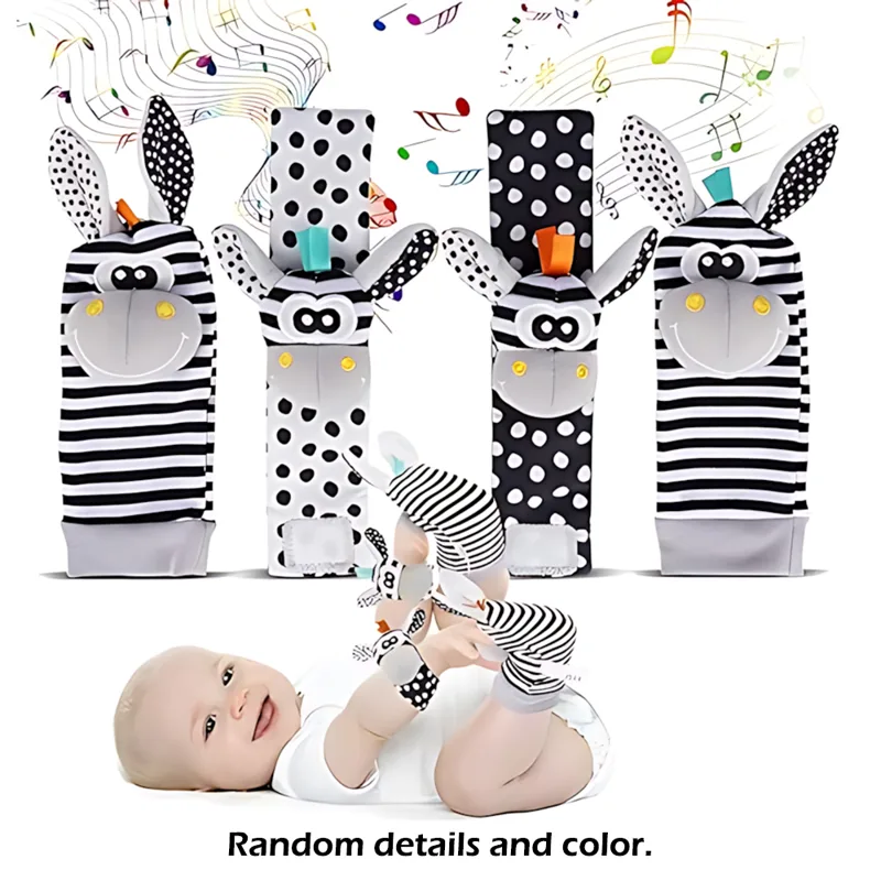 Musical Instrument Rattle - 4 adet/takım bebek bebek bilek çıngırak
