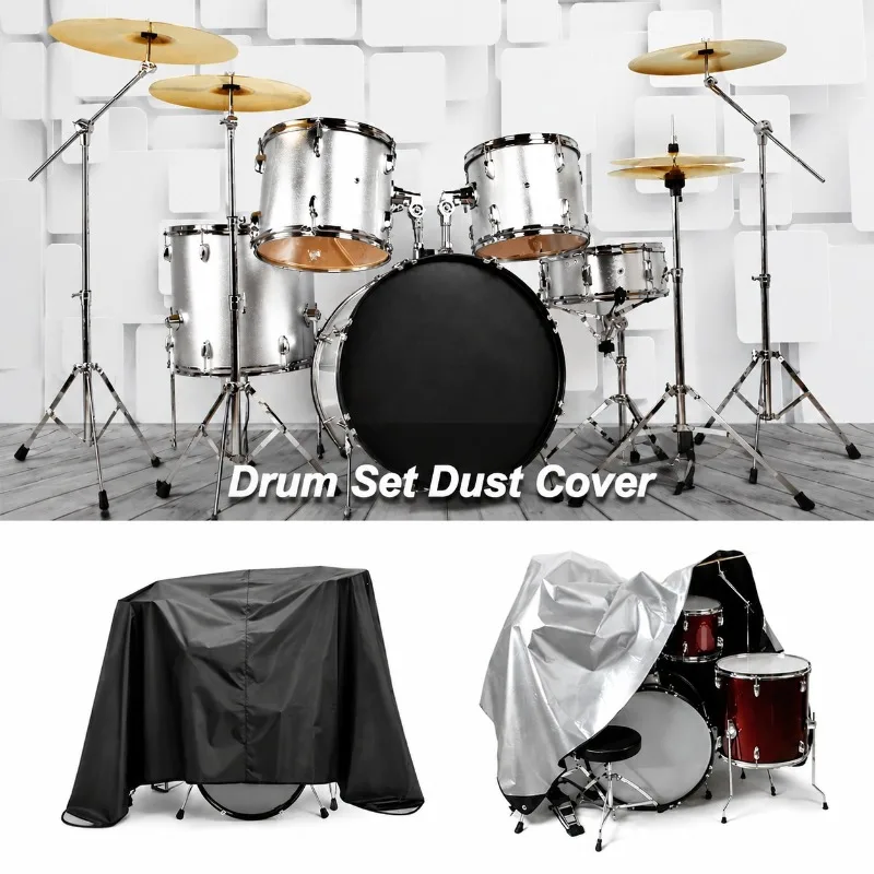 Musical Instrument Jazz - Su geçirmez Davul Seti Örtüsü, Dış
