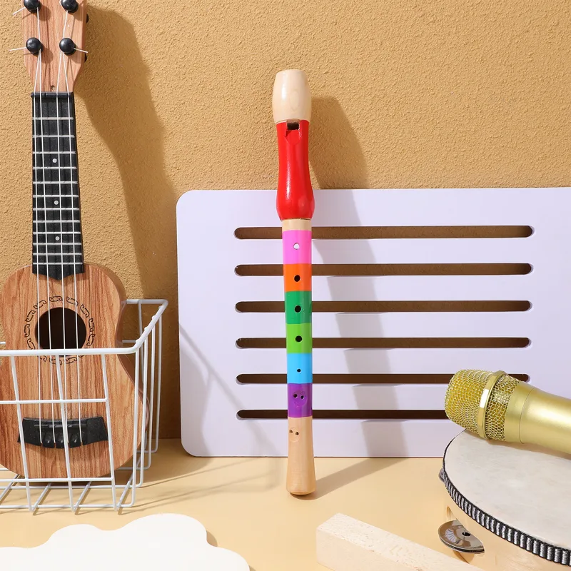 Musical Instrument I Play - 8 Delikli Ahşap Soprano Rekorflüt Müzik