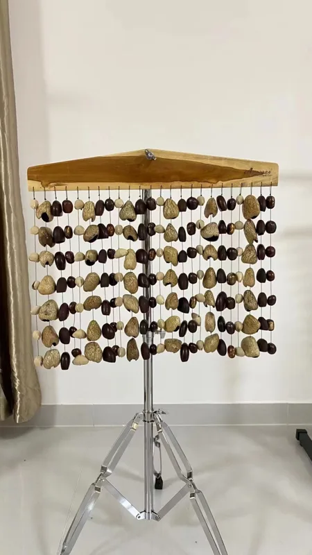 Musical Instrument Rattle - Meyve kabuğu meditasyon çanları Ju Ju/Cha