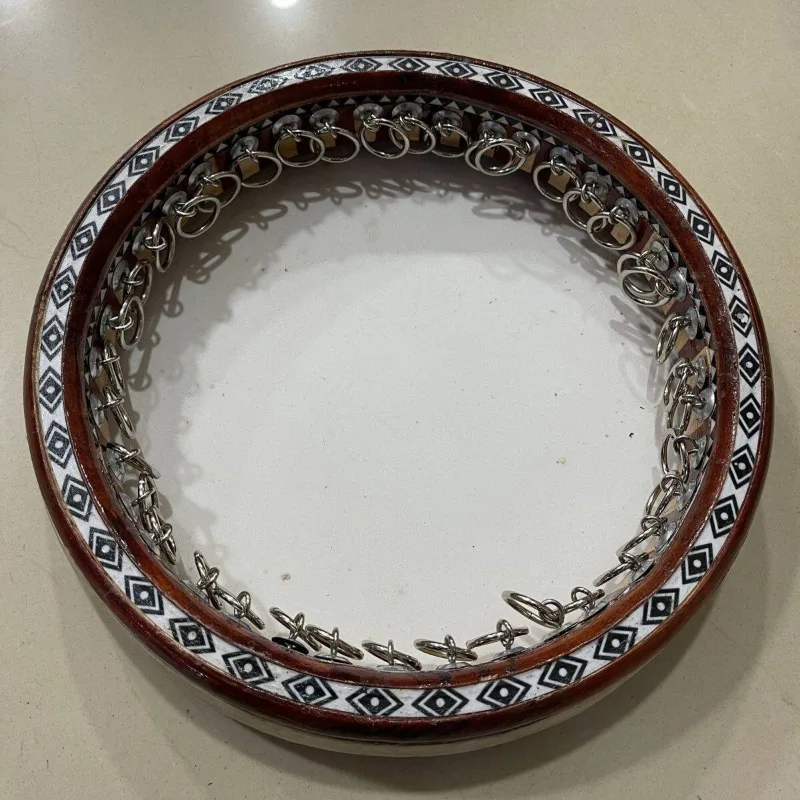 Tambourine Hand Drum - Ahşap Sincan Tefleri Geleneksel Performans Tefi