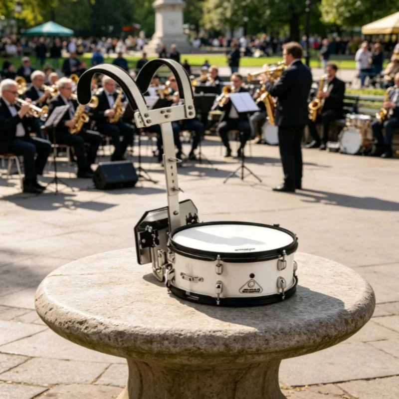 Musical Instrument Band - 13 inçlik bando davulu beyaz kaplama