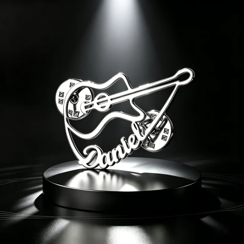 Musical Instrument Name - Kişiselleştirilmiş Keman Broş Özel Ad Pin