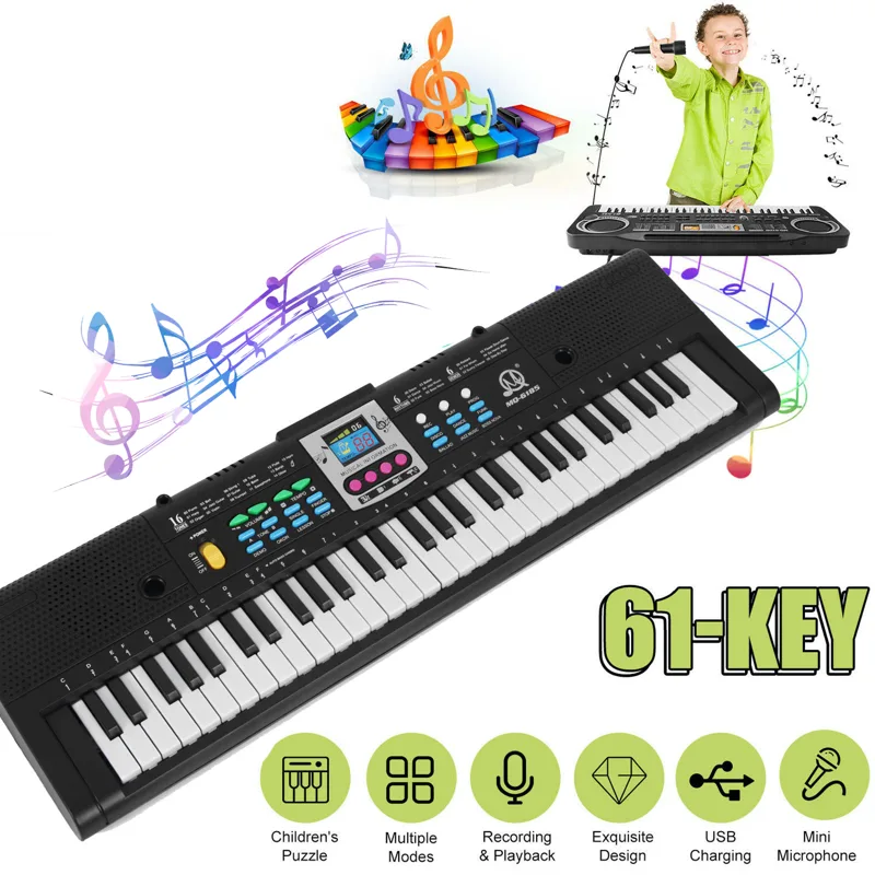 Musical Instrument Of Keyboard - 61 tuşları dijital müzik elektronik klavye