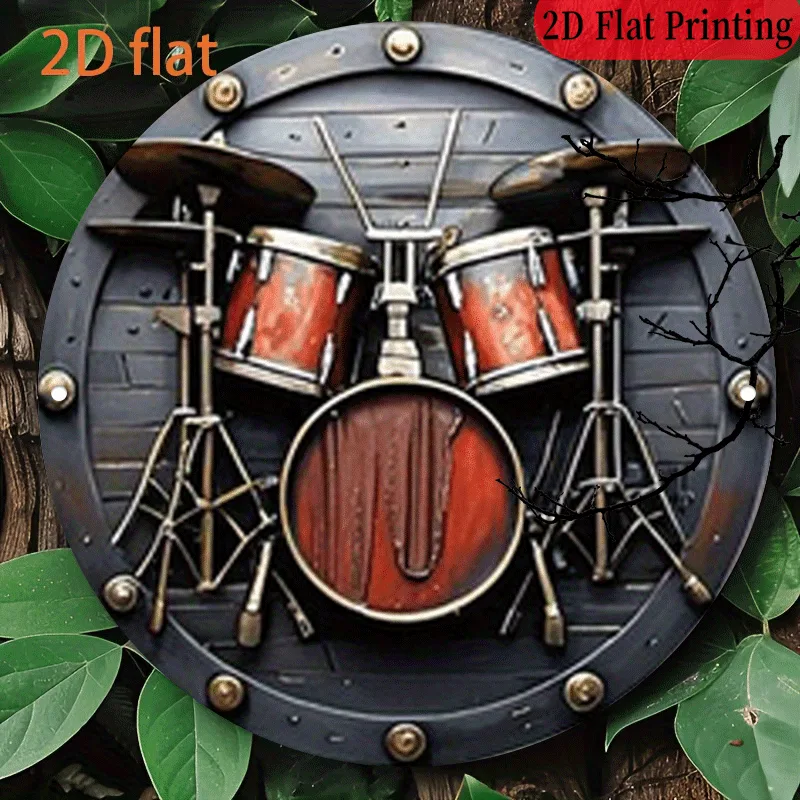 Musical Instrument Band - 2D Düz, 1 adet, 20.32x20.32 cm