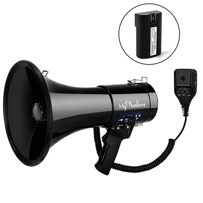 Musical Instrument Band - Yepyeni Taşınabilir Megafon 50 Watt Güçlü