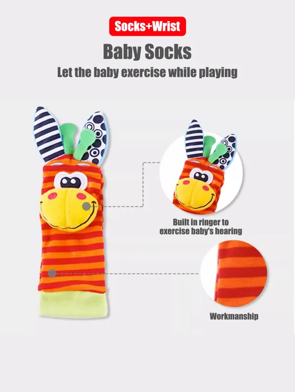 4 adet/takım bebek bebek bilek - Musical Instrument Rattle incelemesi ve fiyatı