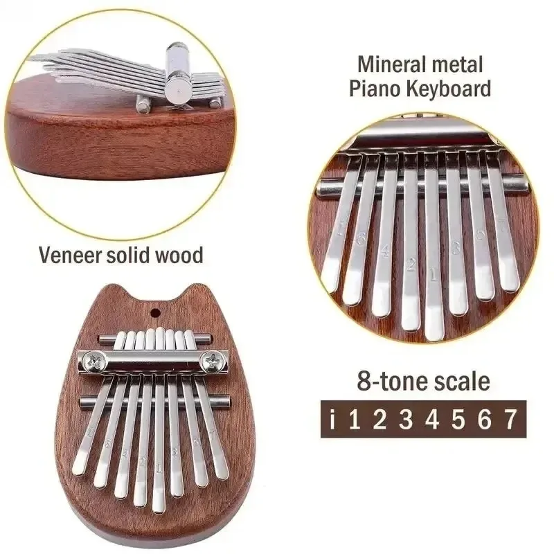 8 Tuşlu Mini Ahşap Kalimba Yük - Musical Instrument Marimba incelemesi ve fiyatı