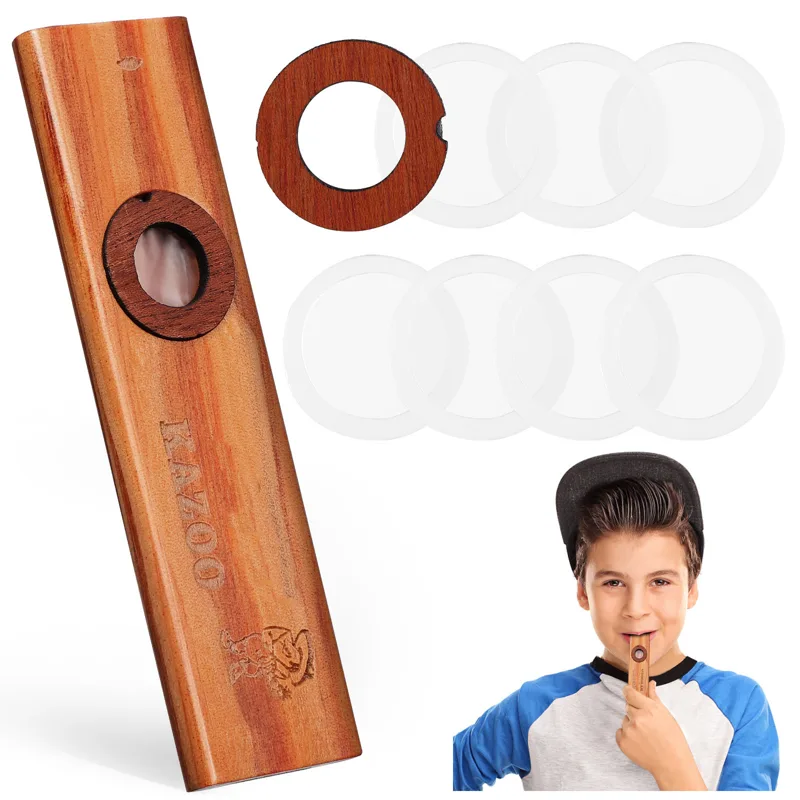 1 Set Ahşap Kazoo Müzik Aleti, - Musical Instrument I Play incelemesi ve fiyatı