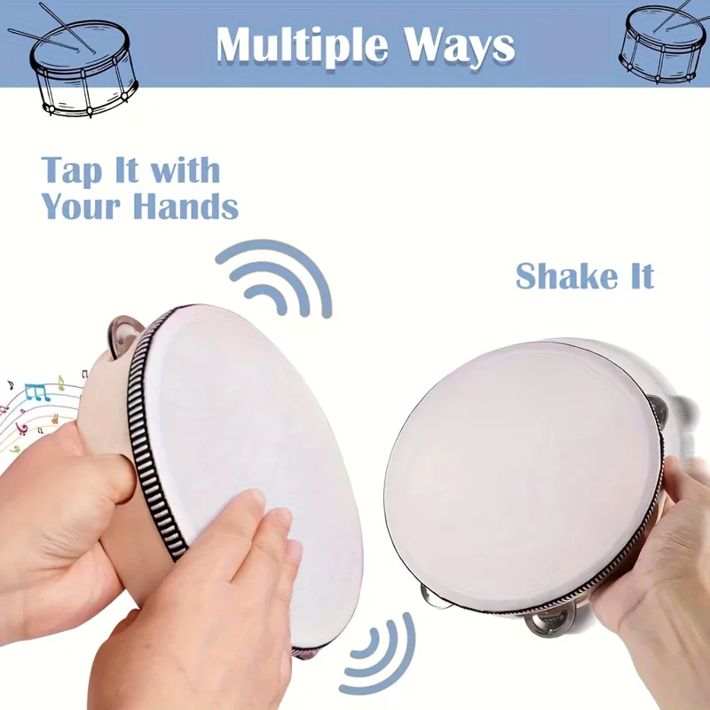 1/3 adet ahşap tef 6/8/10 inç  - Tambourine Hand Drum incelemesi ve fiyatı