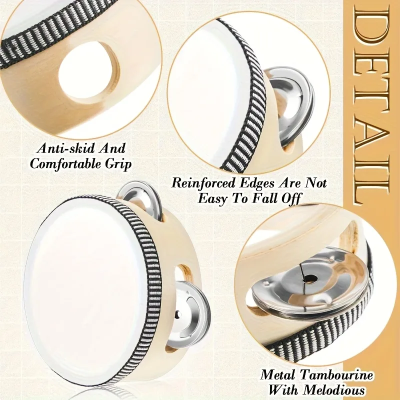 1/3 adet ahşap tef 6/8/10 inç  - Tambourine Hand Drum incelemesi ve fiyatı