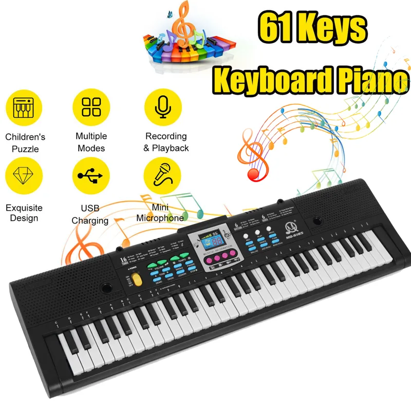 61 tuşları dijital müzik elekt - Musical Instrument Of Keyboard incelemesi ve fiyatı
