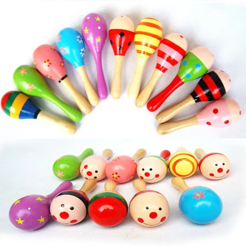 2 adet Renkli Ahşap Küçük Çıng - Musical Instrument Rattle incelemesi ve fiyatı